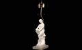 79 19th Century Lovely Lady Figural Bisque Lamp