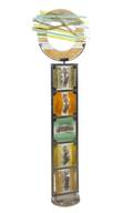 A Studio Glass and Cast Metal Sculpture