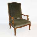 A French Louis XV Style Fruitwood Fauteuil