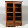 A Chippendale Teak Glazed Bookcase