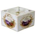 A Meissen Porcelain Square Ink Pot