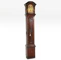 An Early Scandinavian Baroque Pine Grandfather Clock