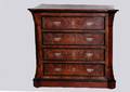 190 19th C Mahogany and Burlwood Empire Style Bureau