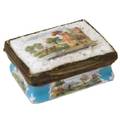 An Enamel and Copper Trinket Box