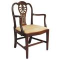 An English George III Mahogany Open Armchair