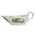 A Chinese Export Armorial Porcelain Sauce Boat