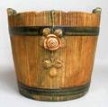 An American Pottery Faux Bois Planter Weller