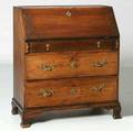 An English Country George III Pine Slant Front Desk