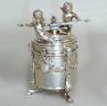 A French Silver Figural Pepper Mill