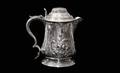 197 Antique Sheffield Silverplate Chased Tankard