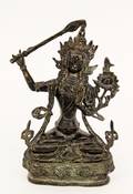 Cast Bronze Quanyin Figure Sculpture