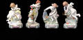 196 Set of Four 4 Dresden Porcelain Putti Figures