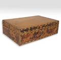 An Anglo Indian Tortoiseshell and Parquetry Dresser Box