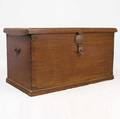 An Anglo Indian Iron Mounted Teak Blanket Chest