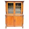 An Anglo Indian Mahogany Stepback Cupboard
