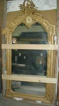 A Louis XVI Style Gilt Framed Overmantel Mirror