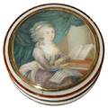 A French Louis XV Tortoiseshell and Ivory Portrait Box