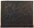 A French Louis XV Cast Iron Fireplace Fireback