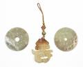 A Group of Three Celadon Jade Articles