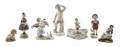 A Collection of Seven Continental Porcelain Figures