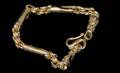 225 22 Kt Yellow Gold Chinese Large Link Bracelet