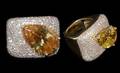 220 14kt Yellow Gold with Diamonds and Lolite Ring
