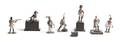 A Collection of Seven Continental Lead Toy Soldiers
