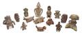 A Collection of TwentySix PreColumbian Style Pottery Figures