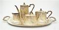 A Portuguese Five Piece Silverplate Tea and Coffee Service