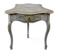 A Continental Provincial Painted Corner Table