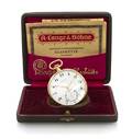 A 14 Karat Yellow Gold Open Face Pocket Watch A Lange  Shne Circa 1938