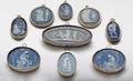 137 Nine English Wedgwood Jasperware Miniature Cameos