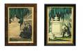 125 Two N Currier Hand Colored 19th C Litho