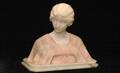 169 Alabaster Art Nouveau Bust Young Child