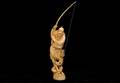 147 Ivory Man and Fishing Rod