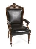 An English Victorian Open Armchair