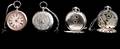 234 Sterling Ornate Chased Key Wind Pocket Watch