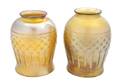 A Pair of Tiffany Etched Favrile Shades