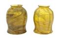 A Pair of Favrile Glass Seaweed Shades Tiffany Studios
