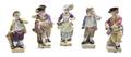 A Collection of Five Meissen Porcelain Figures