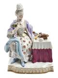 A Meissen Porcelain Lace Figure