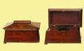 244 Antique Rectangular Regency Rosewood Tea Caddy