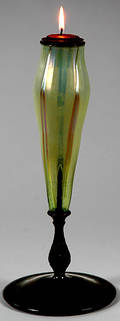 211 Tiffany Favrile Glass Candlestick