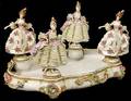 216 5pc Dresden Porcelain Centerpiece