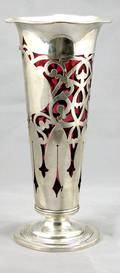 226 Sterling Gorham Pierced Vase