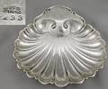 200 Large Sterling Shell Shaped Bowl 20th Century