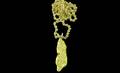 207 Alaskan Gold Nugget Pendant Mounted With 6 Dia