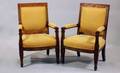 171 Pair of Large French Empire Style Armchairs