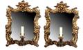 63 Carved Giltwood Rococo Style Electrified Sconces