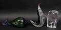 Three Art Glass Animal Sculptures